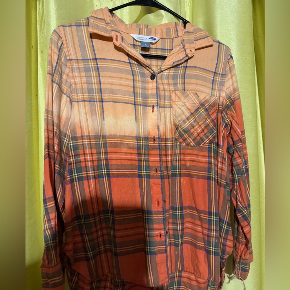 Bleached flannel women size medium excellent condition